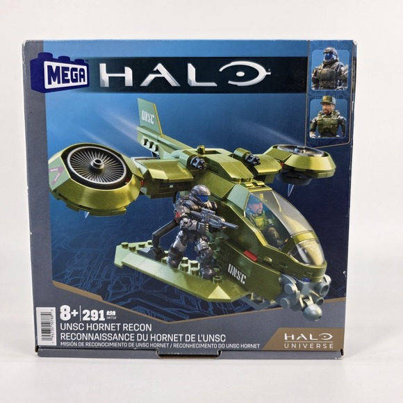NEW Mega Construx Halo Universe UNSC Hornet Recon HKT18 291 Pieces Discontinued